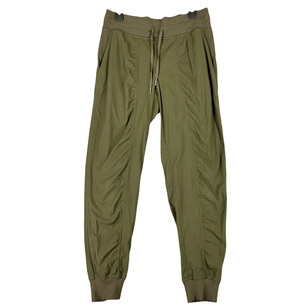 Lululemon Beyond The Studio Joggers‎ Green Athletic Pants 8 Womens Workout Run